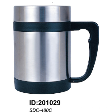 Caneca de aço inoxidável de parede dupla Sdc-480c